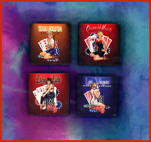 Western Cabin Decor ~Lucky Ladies~ Refrigerator Magnets